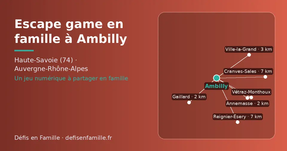Carte schématique : Ambilly et les communes voisines présentées sur ce site (Gaillard, Annemasse, Ville-la-Grand, Vétraz-Monthoux, Cranves-Sales, Reignier-Ésery)