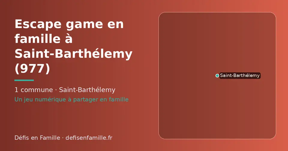 Carte schématique des 1 commune de Saint-Barthélemy présentées sur ce site