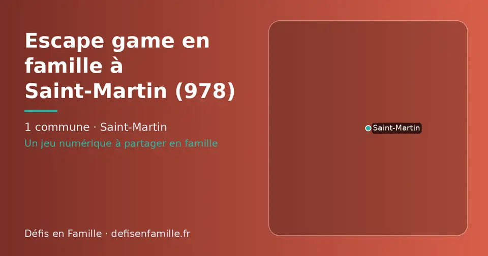 Carte schématique des 1 commune de Saint-Martin présentées sur ce site
