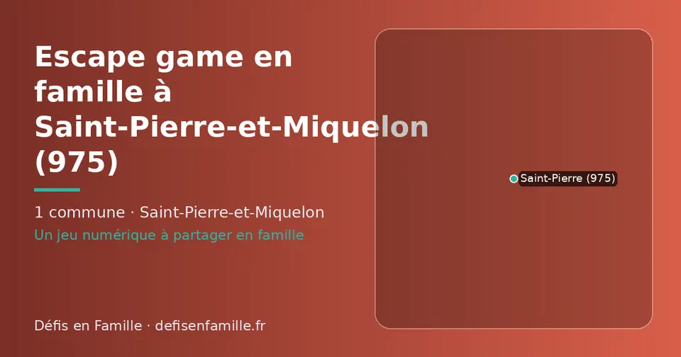 Carte schématique des 1 commune de Saint-Pierre-et-Miquelon présentées sur ce site