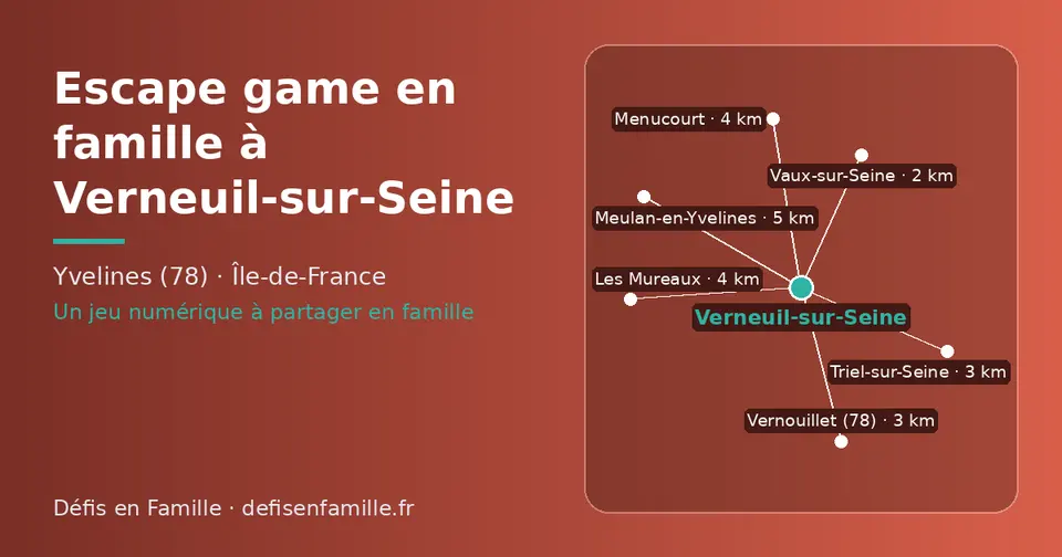 Carte schématique : Verneuil-sur-Seine et les communes voisines présentées sur ce site (Vaux-sur-Seine, Vernouillet (78), Triel-sur-Seine, Les Mureaux, Menucourt, Meulan-en-Yvelines)